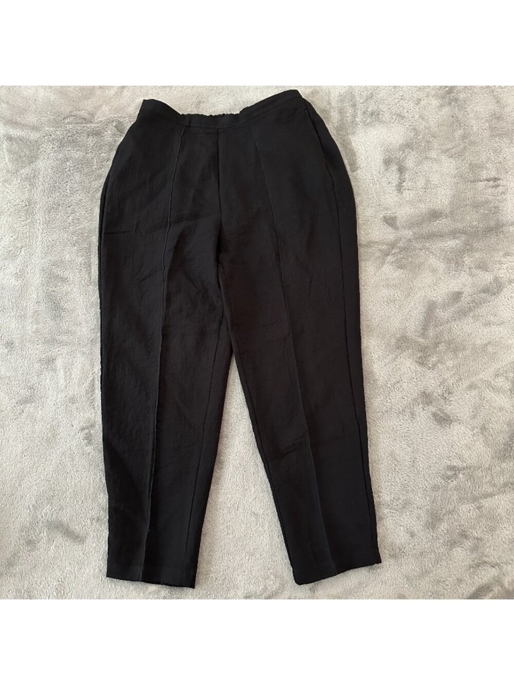 Habitat Clothes To Live In Black Pull On Pants Women's LARGE Lagenlook Minimal